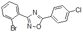 structure of CAS# 425373-64-4, 3-(2-Bromophenyl)-5-(4-Chlorophenyl)-1,2,4-Oxadiazole;3-(2-Bromophenyl)-5-(4-Chlorophenyl)-1,2,4-Oxadiazole