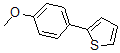structure of CAS# 42545-43-7, 2-(4-Methoxyphenyl)-Thiophene;2-(4-METHOXYPHENYL)THIOPHENE,95%;2-(4-METHOXYPHENYL)THIOPHENE;2-P-Anisylthiophene