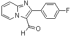 结构式 CAS# 425658-37-3, 2-(4-氟苯基)咪唑并[1,2-a]吡啶-3-甲醛