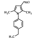 结构式 CAS# 426216-56-0, 1-(4-乙基苯基)-2,5-二甲基-1H-吡咯-3-甲醛