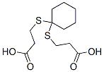 structure of CAS# 4265-55-8, 3-[1-(2-Carboxyethylsulfanyl)Cyclohexyl]Sulfanylpropanoic Acid;3-[[1-(2-Carboxyethylthio)Cyclohexyl]Thio]Propanoic Acid;3-[[1-(2-Carboxyethylthio)Cyclohexyl]Thio]Propionic Acid;Cyclohexane-1,1-Bis(3-Thiopropionic Acid)