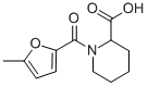 structure of CAS# 427882-96-0, 1-(5-Methyl-Furan-2-Carbonyl)-Piperidine-2-Carboxylic Acid;(2S)-1-[(5-Methyl-2-Furyl)-Oxomethyl]-2-Piperidinecarboxylate;(2S)-1-(5-Methylfuran-2-Carbonyl)Pipecolinate;(2S)-1-(5-Methylfuran-2-Yl)Carbonylpiperidine-2-Carboxylate