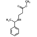 structure of CAS# 42792-67-6, Methyl N-(1-Phenylethyl)-beta-Alaninate;methyl 3-((1-phenylethyl)amino)propanoate;Methyl 3-[(1-phenylethyl)amino]propanoate;methyl N-(1-phenylethyl)-β-alaninate