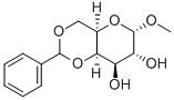 structure of CAS# 4288-93-1, Methyl-4,6-O-Benzyliden-alpha-D-Galactopyranoside;.Alpha.-D-Altropyranoside, Methyl 4,6-O-(Phenylmethylene)-;Altropyranoside, Methyl 4,6-O-Benzylidene-, .Alpha.-D-;Nsc1953