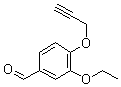 structure of CAS# 428847-37-4, 3-Ethoxy-4-(2-Propyn-1-Yloxy)-Benzaldehyde;Bas 06618269;Sbb011079;Zinc02597291