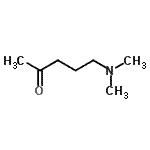 structure of CAS# 43018-61-7, 5-(Dimethylamino)-2-Pentanone;5-Dimethylamino-pentan-2-one;5-Dimethylaminopentanone-2;MFCD00048233