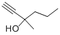 structure of CAS# 4339-05-3, 3-Methyl-1-Hexen-3-Ol;Zero/005533;1-Hexyn-3-Ol, 3-Methyl-;Nsc9470