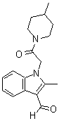 structure of CAS# 433955-84-1, 2-Methyl-1-[2-(4-Methyl-Piperidin-1-Yl)-2-Oxo-Ethyl]-1H-Indole-3-Carbaldehyde;2-Methyl-1-[2-(4-Methyl-1-Piperidyl)-2-Oxo-Ethyl]Indole-3-Carbaldehyde;2-Methyl-1-[2-(4-Methyl-1-Piperidinyl)-2-Oxoethyl]-3-Indolecarboxaldehyde;1-[2-Keto-2-(4-Methyl-1-Piperidyl)Ethyl]-2-Methyl-Indole-3-Carbaldehyde