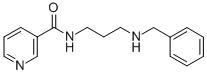 结构式 CAS# 435345-20-3, N-(3-苄基氨基-丙基)-烟酰胺