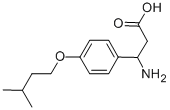 结构式 CAS# 435345-30-5, 3-氨基-3-[4-(3-甲基-丁氧基)-苯基]-丙酸