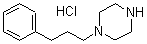 结构式 CAS# 435345-43-0, 1-(3-苯基丙基)-哌嗪盐酸盐