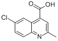 structure of CAS# 436087-49-9, 6-Chloro-2-Methyl-Quinoline-4-Carboxylic Acid