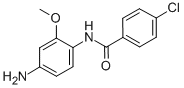 结构式 CAS# 436089-17-7, N-(4-氨基-2-甲氧基-苯基)-4-氯-苯甲酰胺