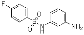 结构式 CAS# 436089-66-6, N-(3-氨基苯基)-4-氟-苯磺酰胺