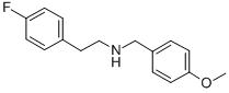 结构式 CAS# 436099-73-9, [2-(4-氟-苯基)-乙基]-(4-甲氧基-苄基)-胺