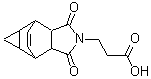 结构式 CAS# 436811-18-6, 3-(3,5-二氧代-4-氮杂四环[5.3.2.0<sup>2,6</sup>.0<sup>8,10</sup>]十二碳-11-烯-4-基)丙酸