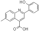 structure of CAS# 438219-85-3, 2-(2-Hydroxyphenyl)-6-Methyl-4-Quinolinecarboxylic Acid;2-(2-hydroxyphenyl)-6-methylquinoline-4-carboxylic acid;2-(2-HYDROXY-PHENYL)-6-METHYL-QUINOLINE-4-CARBOXYLIC ACID;MFCD03074391