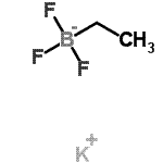 structure of CAS# 44248-07-9, Potassium Ethyl(Trifluoro)Borate(1-);Potassium ethyltrifluoroborate;POTASSIUMETHYLTRIFLUOROBORATE