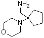structure of CAS# 444666-61-9, 1-[1-(4-Morpholinyl)Cyclopentyl]Methanamine;(1-Morpholin-4-ylcyclopentyl)methylamine;(morpholin-4-ylcyclopentyl)methylamine;1-(1-morpholin-4-ylcyclopentyl)methanamine