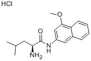 structure of CAS# 4467-68-9, (S)-2-Amino-N-(4-Methoxy-2-Naphthalenyl)-4-Methyl-Pentanamide Monohydrochloride;2-Amino-N-(4-Methoxy-2-Naphthyl)-4-Methyl-Pentanamide Hydrochloride;2-Amino-N-(4-Methoxy-2-Naphthyl)-4-Methylpentanamide Hydrochloride;2-Amino-N-(4-Methoxy-2-Naphthyl)-4-Methyl-Valeramide Hydrochloride