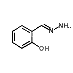 structure of CAS# 45744-18-1, 2-[(E)-Hydrazonomethyl]Phenol;(E)-2-(hydrazonomethyl)phenol;2-[(E)-hydrazinylidenemethyl]phenol;2-Hydroxybenzaldehyde hydrazone