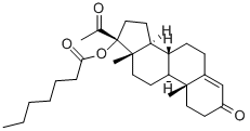 CAS#: 4596-16-1， 17-Hydroxypregn-4-Ene-3,20-Dione 17-Heptanoate