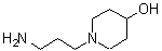 结构式 CAS# 4608-78-0, 1-(3-氨基丙基)-4-哌啶醇
