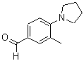 structure of CAS# 461033-80-7, 3-Methyl-4-(1-Pyrrolidinyl)Benzaldehyde;3-methyl-4-(1-pyrrolidinyl)benzaldehyde;3-methyl-4-pyrrolidin-1-ylbenzaldehyde;3-Methyl-4-pyrrolidin-1-yl-benzaldehyde