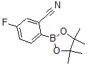 结构式 CAS# 461451-63-8, 2-氰基-4-氟苯硼酸频哪醇酯