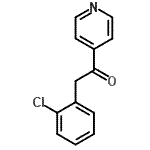 结构式 CAS# 465514-65-2, 2-(2-氯苯基)-1-(4-吡啶基)乙酮