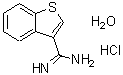结构式 CAS# 465515-36-0, 1-苯并噻吩-3-甲脒盐酸盐水合物