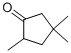 structure of CAS# 4694-12-6, 2,4,4-Trimethylcyclopentanone;2,4,4-Trimethyl-1-Cyclopentanone;2,4,4-Trimethylcyclopentanone;Cyclopentanone, 2,4,4-Trimethyl-