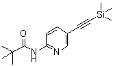 结构式 CAS# 470463-43-5, 2,2-二甲基-N-{5-[(三甲基硅烷基)乙炔基]-2-吡啶基}丙酰胺