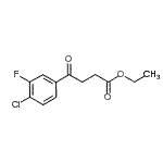 structure of CAS# 473693-78-6, Ethyl 4-(4-Chloro-3-Fluorophenyl)-4-Oxobutanoate;Ethyl 4-(4-Chloro-3-fluorophenyl)-4-oxobutanoate