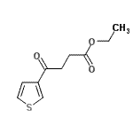 structure of CAS# 473693-79-7, Ethyl 4-Oxo-4-(3-Thienyl)Butanoate;Ethyl 4-oxo-4-(3-thienyl)butyrate;MFCD07699058