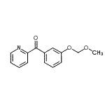 structure of CAS# 474534-38-8, [3-(Methoxymethoxy)Phenyl](2-Pyridinyl)Methanone;[3-(methoxymethoxy)phenyl](pyridin-2-yl)methanone;methanone, [3-(methoxymethoxy)phenyl]-2-pyridinyl-;MFCD09055147