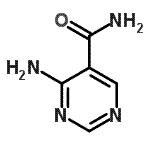 结构式 CAS# 4786-51-0, 4-氨基-5-嘧啶甲酰胺