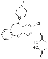 structure of CAS# 4789-68-8, 1-(8-Chloro-10,11-Dihydrodibenzo[b,f]Thiepin-10-Yl)-4-Methyl-Piperazine Maleate;But-2-Enedioic Acid;1-(2-Chloro-5,6-Dihydrobenzo[B][1]Benzothiepin-6-Yl)-4-Methyl-Piperazine;8-Chloro-10-(4-Methylpiperazino)-10,11-Dihydrodibenzo(B,F)Thiepin Maleate;Octoclothepine Maleate