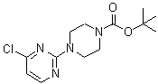 structure of CAS# 479691-42-4, 4-(4-Chloro-2-Pyrimidinyl)-1-Piperazinecarboxylic acid 1,1-Dimethylethyl Ester;4-(4-CHLOROPYRIMIDIN-2-YL)PIPERAZINE-1-CARBOXYLIC ACID TERT-BUTYL ESTER;TERT-BUTYL 4-(4-CHLOROPYRIMIDIN-2-YL)PIPERAZINE-1-CARBOXYLATE;1-Boc-4-(4-Chloropyrimidin-2-Yl)Piperazine