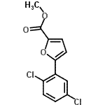 结构式 CAS# 480423-60-7, 甲基5-(2,5-二氯苯基)-2-糠酸酯