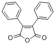 structure of CAS# 4808-48-4, 2,3-Diphenylmaleic Anhydride;3,4-Di(Phenyl)Furan-2,5-Quinone;3,4-Diphenyl-2,5-Furandione;2,5-Furandione, 3,4-Diphenyl-