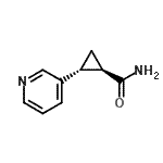 CAS 登录号：484654-41-3， (1R,2R)-2-(3-吡啶基)环丙烷甲酰胺