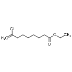 structure of CAS# 485320-23-8, Ethyl 8-Chloro-8-Nonenoate;ethyl 8-chloro-8-nonenoate;Ethyl 8-chloronon-8-enoate;Ethyl 8-chloronon-8-enoate 97%