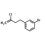 structure of CAS# 485320-30-7, 1-Bromo-3-(3-Chloro-3-Buten-1-Yl)Benzene;3-(3-Chlorobut-3-en-1-yl)bromobenzene;4-(3-bromophenyl)-2-chloro-1-butene;4-(3-Bromophenyl)-2-chlorobut-1-ene