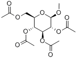structure of CAS# 4860-85-9, Methyl 2,3,4,6-Tetra-O-Acetyl-beta-D-Glucopyranoside;[3,5-Diacetoxy-2-(Acetoxymethyl)-6-Methoxy-Tetrahydropyran-4-Yl] Acetate;Acetic Acid [3,5-Diacetoxy-2-(Acetoxymethyl)-6-Methoxy-4-Tetrahydropyranyl] Ester;Acetic Acid [3,5-Diacetoxy-2-(Acetoxymethyl)-6-Methoxy-Tetrahydropyran-4-Yl] Ester
