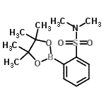 structure of CAS# 486422-06-4, N,N-Dimethyl-2-(4,4,5,5-Tetramethyl-1,3,2-Dioxaborolan-2-Yl)Benzenesulfonamide;2-(N,N-Di<wbr>methylami<wbr>nosulfony<wbr>l)phenylb<wbr>oronic ac<wbr>id pinaco<wbr>l ester;2-(N,N-Dimethylsulfamoyl)phenylboronic acid. pinacol ester;2-(N,N-Dimethylsulfamoyl)phenylboronic acid.pinacol ester
