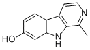 structure of CAS# 487-03-6, Harmol;7-HYDROXY-1-METHYL-9H-PYRIDO[3,4-B]INDOLE;1-METHYL-9H-PYRIDO[3,4-B]INDOL-7-OL;Beta-Carboline, 7-Hydroxy-1-Methyl-
