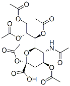 结构式 CAS# 4887-11-0, 5-(乙酰氨基)-3,5-二脱氧-D-甘油-D-Ido-2-吡喃壬酮糖酸 2,4,7,8,9-五乙酸酯