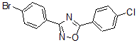structure of CAS# 489435-05-4, 3-(4-Bromophenyl)-5-(4-Chlorophenyl)-1,2,4-Oxadiazole;3-(4-Bromophenyl)-5-(4-Chlorophenyl)-1,2,4-Oxadiazole