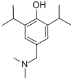 结构式 CAS# 4918-95-0, 4-[(二甲基氨基)甲基]-2,6-二异丙基苯酚
